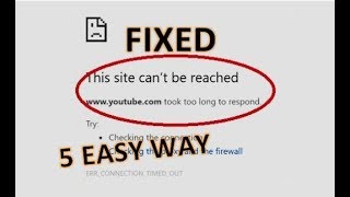 how to fix This site can’t be reached 5 different Solution [upl. by Robaina]