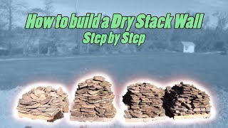 How to Build a Dry Stack Retaining Wall  Step by Step [upl. by Enilarac]