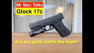 Glock 17c is the ported barrel all hype [upl. by Nanni]