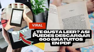 ¡LIBROS GRATUITOS así puedes Descargar más de 600 libros gratis en PDF cursos y mucho más [upl. by Llertak]