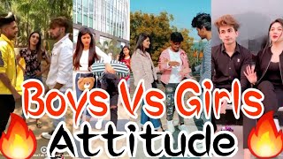 🔥 🔥 Boys Vs Girls Attitude Tik Tok Video  😎 Attitude Tik Tok Video 2021  Girls Attitude Tik Tok🔥 [upl. by Einor]