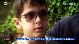 Salva il papà a 8 anni è Alfiere della Repubblica  La Vita in diretta 01052024 [upl. by Laohcin]