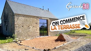 ON COMMENCE LA TERRASSE et préparation de lescalier  EP60  construction maison [upl. by Radke]