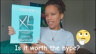 Canson XL Watercolor Pad Product Review [upl. by Carmela268]