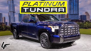 HANDS ON 2022 Tundra Platinum HYBRID is the ULTIMATE Luxury Pickup [upl. by Shelagh5]