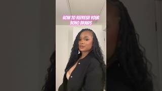 How to Refresh Your Boho Knotless Braids [upl. by Janela]