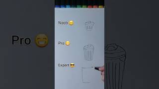 Drawing a waste paper basket🗑 [upl. by Akemad]