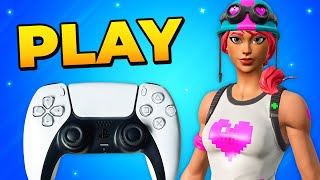 How to Play Fortnite on PC With PS4 or PS5 Controller 2024  PC amp Laptop [upl. by Wunder]