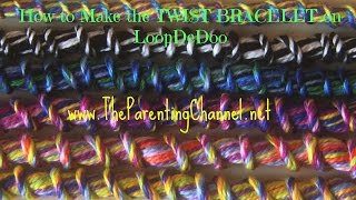 LoopDeDoo How to Make TWIST FRIENDSHIP BRACELET [upl. by Icats]