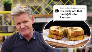 Gordon Ramsay Makes a Grilled Cheese Sandwich WILL IT MELT [upl. by Ahilam2]