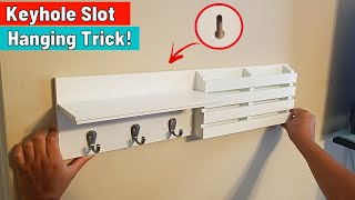 Keyhole Slot Hanging Instructions Easy Install Trick [upl. by Zaneski]