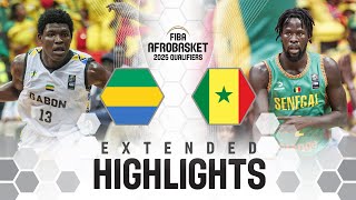 Gabon 🇬🇦 v Senegal 🇸🇳  Extended Highlights  FIBA AfroBasket 2025 Qualifiers [upl. by Allerbag]