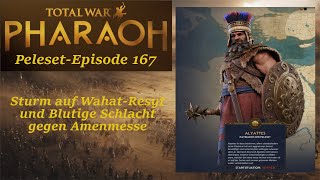 Total War Pharaoh  Peleset  Sturm auf WahatResyt und Blutige Schlacht gegen Amenmesse  E167 [upl. by Cosette927]