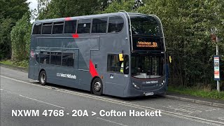 NXWM 4768 ADL Enviro 400 ZF€4 BV57XKM [upl. by Eilatan312]