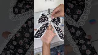 Bow design  blouse bow  hair bow  bowdesign banane ka bilkul aasan tarika very easy [upl. by Dupuy]