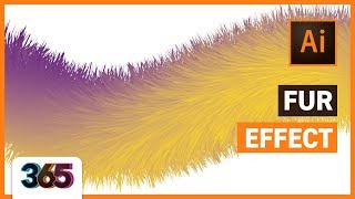 Fur Effect  Illustrator CC Tutorial 302365 [upl. by Eirok]