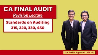 SA 315 320 330 450 Revision  CA Final AUDIT  Complete ICAI Coverage  CA Sachin Agarwal AIR 16 [upl. by Towne]