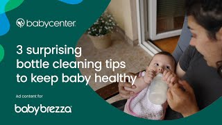 3 surprising bottle cleaning tips to keep baby healthy  Ad Content for Baby Brezza [upl. by Reve241]