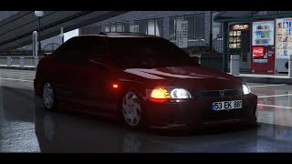 Stock Honda Civic 16 VTi B16 VTEC with Spoon Exhaust  Assetto Corsa G29 [upl. by Ferino934]