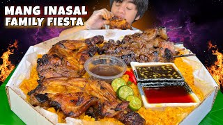 MANG INASAL FAMILY FIESTA MUKBANG CHICKEN INASAL PORK BBQ JAVA RICE PINOY MUKBANG [upl. by Stelle64]