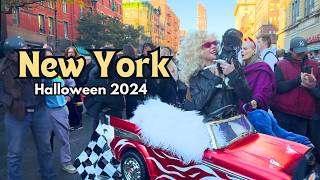 4K NYC Halloween Walk  Live Music Dog Parade amp OvertheTop Halloween Decorations [upl. by Negrom]