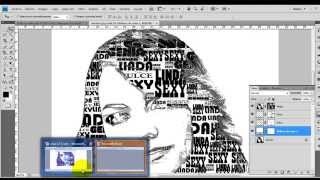 Photoshop Retrato con Texto de Relleno [upl. by Arinay]