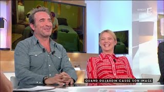 Dujardin et Efira à la hauteur  C à vous  02052016 [upl. by Niamor]