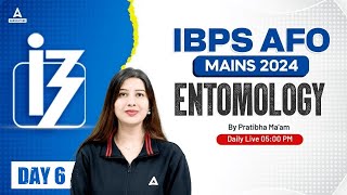 IBPS AFO Mains 2024  Entomology Class 6  By Pratibha Mam [upl. by Langan]