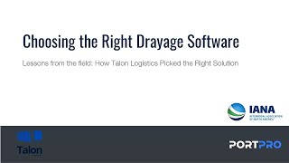 Choosing the Right Drayage Software for Your Business How Talon Logistics Picked the Right Solution [upl. by Anesusa]