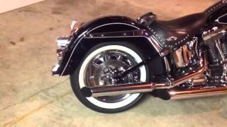 Harley Davidson Softail detachable saddlebag conversion kit [upl. by Templa]