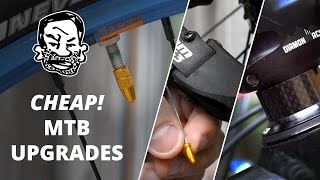 10 Ridiculously Cheap Mountain Bike Upgrades [upl. by Theodoric97]