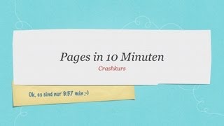 Pages in 10 Minuten Einführung Tutorial [upl. by Lauryn]