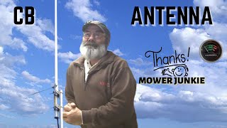 Ground plane CB antenna thanks to Mower Junkie [upl. by Dace]