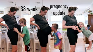 4th baby 38 week pregnancy update  home birth preparation symptoms [upl. by Siclari176]