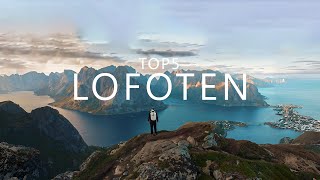 Die 5 schönsten Orte  Lofoten Norwegen Hotspots amp Geheimtipps Untertitel CC [upl. by Suoiradal]