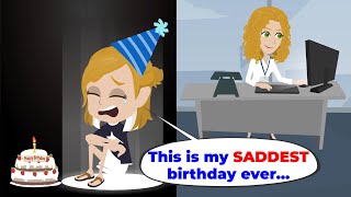 Lucys Birthday Goes Uncelebrated  Simple English Story  Lucy English [upl. by Leopold]