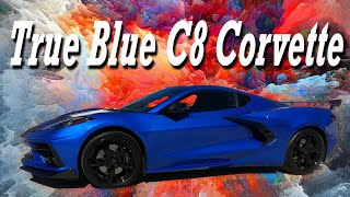 True Blue C8 Corvette Color Elkhart Lake Blue [upl. by Haelak]