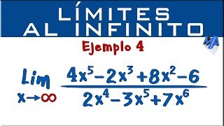 Límites al infinito  Ejemplo 4 [upl. by Nomzzaj]