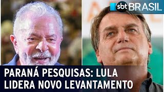 Paraná Pesquisas Lula lidera com 439 Bolsonaro tem 373  SBT Brasil 300922 [upl. by Eyllom]