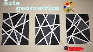 DIY Cuadro abstracto Geometrico  Alejandra Gaytan [upl. by Kalie]