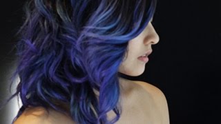 How I Did My PurpleBlue Hair Manic Panic [upl. by Kahcztiy]