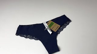 Recycled Lace and Laser Cut Cotton Brazilian Briefs  Tezenis  Tezenis unterwäsche Damen  1SB5060V [upl. by Douglass]