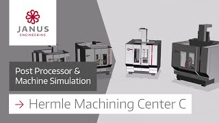5Achs Postprozessor und Maschinensimulation für Hermle Bearbeitungszentren C  FräsDrehen ⚙ [upl. by Aubrey]