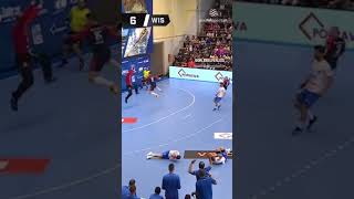 Best goalkeeper save in handball 💫🏐 handball trending sportsball teamindia besthandball gold [upl. by Nahsab]