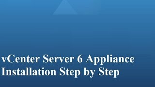 vCenter Server Appliance Installation Step by Step [upl. by Laresa8]