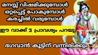 ഇപ്പോൾ മനസ്സ് വിഷമിക്കുന്നുണ്ടോ എങ്കിൽ ഭഗവന്റെ ഈ സം ഒറ്റ പ്രാവശ്യം പറയു അൽഭുതം നടക്കുംlord krishna [upl. by Camm]