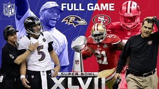 Super Bowl XLVII quotThe Harbaugh Bowlquot aka quotThe Blackoutquot  Ravens vs 49ers  NFL Full Game [upl. by Nosaj517]