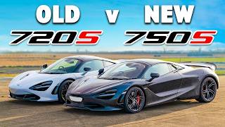 McLaren 750S v 720S DRAG RACE [upl. by Esenej]