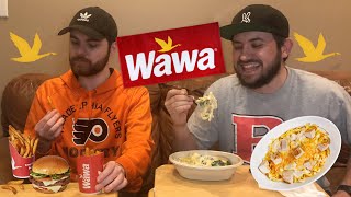 We Ate the ENTIRE Wawa Dinner Menu Burger amp Pasta Review [upl. by Yeung999]