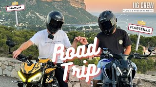 NOTRE PREMIER ROAD TRIP MOTO 🏍️ 2500 KM en ROADSTER 🥵 [upl. by Gnil]